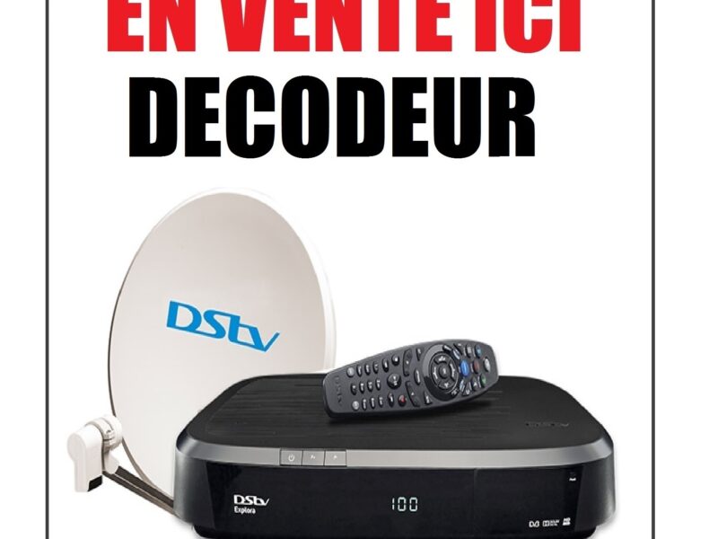 VENTE ET INSTALLATION DES DECODEURS AVEC ABONNEMENT